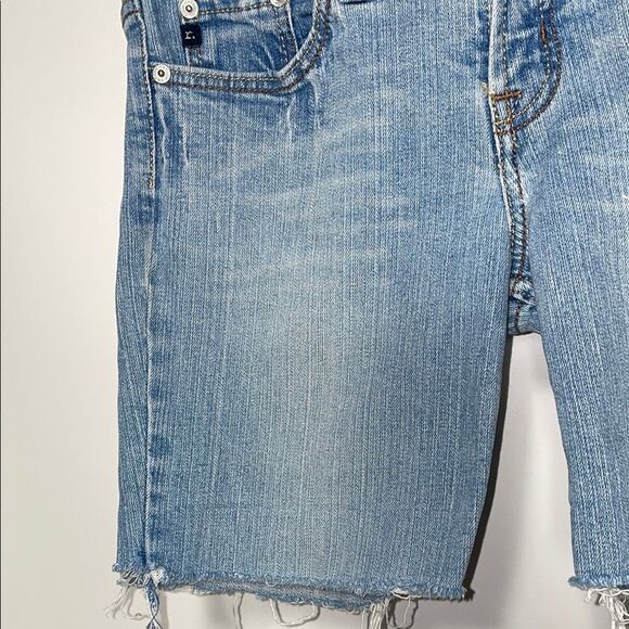 Refuge Denim Blue Distressed Women's Shorts - Picture 5 of 10